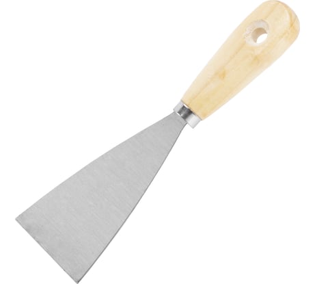 Шпательная лопатка SPARTA из нержавеющей стали, 60 мм, деревянная ручка 852125