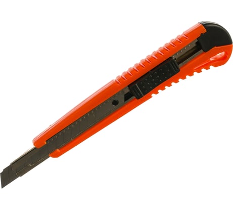 Нож SPARTA 9 мм, выдвижное лезвие, металлическая направляющая 78971