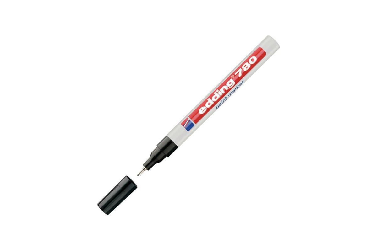 Маркер EDDING лаковый E-780/1 черный 0,8мм, мет. корп, 537620 ...