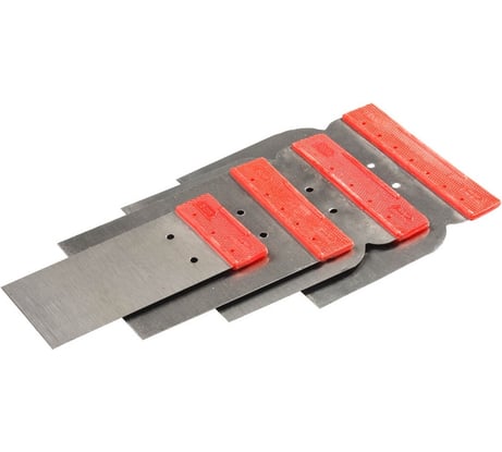 Набор стальных поверхностных шпателей STAYER 50мм, 80мм, 100мм, 120мм 1011-H4