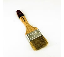 Плоская кисть BOHRER Мастер 63 мм, 2,5", 100% натуральная щетина, 45x12 мм, деревянная утолщенная рукоятка 81002063