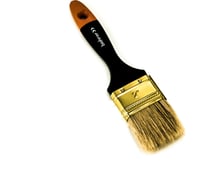 Плоская кисть BOHRER Профи 50 мм, 2", 100% натуральная щетина, 45x14 мм, толстая окрашенная деревянная рукоятка 81003050