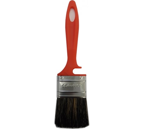 Плоская кисть BOHRER Водные краски 70 мм, смешанная черная щетина, 51x12 мм, красная пластиковая рукоятка 81041070