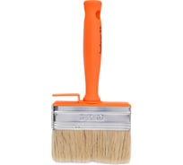 Кисть ракля BOHRER Стандарт 30x100 мм, натуральная щетина, 45 мм, оранжевая пластиковая рукоятка 81153100