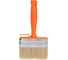 Кисть ракля BOHRER Стандарт 30x100 мм, натуральная щетина, 45 мм, оранжевая пластиковая рукоятка 81153100 1