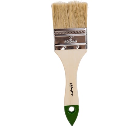 Плоская кисть ООО Гранд Пак штрих 50 мм, деревянная ручка, натуральная щетина 8643