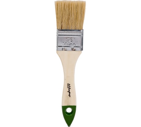 Плоская кисть ООО Гранд Пак штрих 38 мм, деревянная ручка, натуральная щетина 8642
