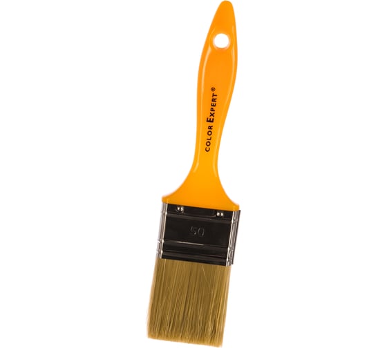 Флейцевая кисть, ПЭТ-щетина, пластиковая лаковая ручка 50мм COLOR EXPERT 81435002
