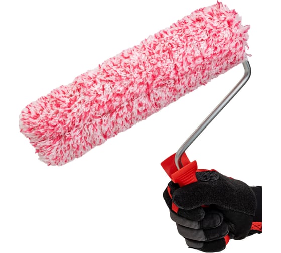 Полиакриловый ролик, красно-белые нитки COLOR EXPERT 250х47 84527502