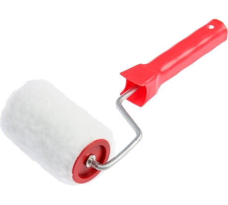 Валик ЛОМ искусственный мех, 100 мм, рукоятка диам. 6 мм, диам. 50 мм, ворс 20 мм 7856688