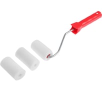 Валик ЛОМ поролон, 65 мм, рукоятка диам. 6 мм, диам. 16 мм, 2 запасных шубки 7856684