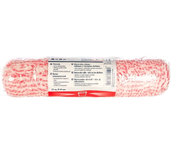 Валик полиакрил шитый красно-белые нитки 250х47 COLOR EXPERT 84522502 1