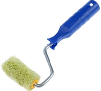 Мини-валик ТУНДРА полиакрил, 60 мм, рукоятка d=6 мм, D=15 мм, ворс 12 мм, зеленый 2840588