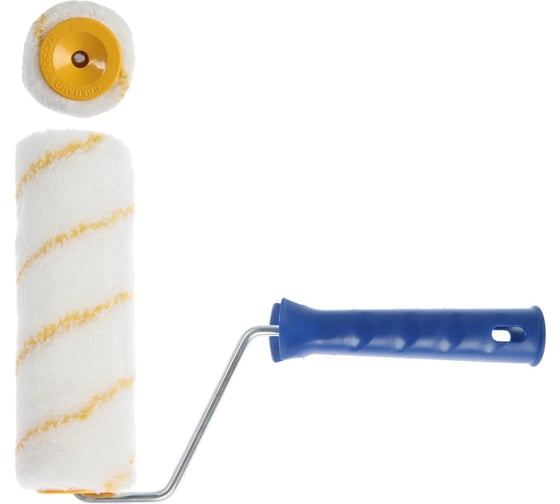 Валик ТУНДРА полиамид, 180 мм, рукоятка d=6 мм, D=42 мм, ворс 12 мм 2419731 1