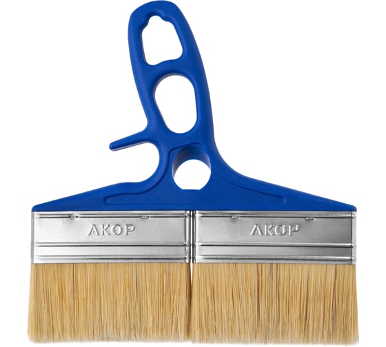 Кисть плоская Акор для лаков, ширина 200 мм, толщина 12 мм, Мастер 150 12 200