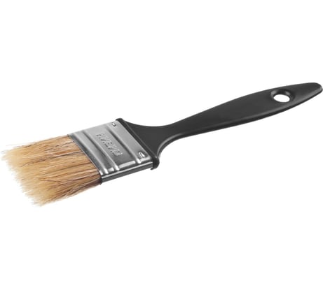 Плоская кисть пластиковая ручка, светлая щетина, 38мм СИБИН 01008-038