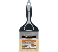 Малярная плоская кисть Rollingdog BX1000 100 мм, прямой срез, щетина 100 синтетическая нить, мягкая, 10651
