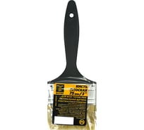 Плоская кисть MosTek 75мм /3", натуральная щетина, пластиковая рукоятка 8150752