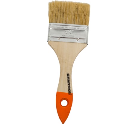 Плоская кисть SANTOOL ЛАЙТ 2.5 натуральная щетина деревянная ручка 010109-025