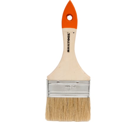 Плоская кисть SANTOOL ЛАЙТ 3 натуральная щетина деревянная ручка 010109-030