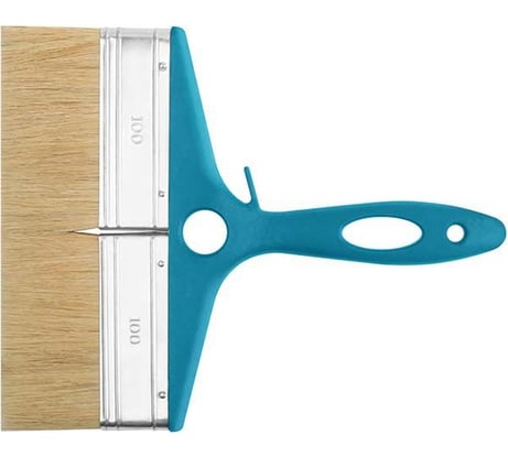 Флейцевая кисть FIT Атлант натуральная светлая щетина, пластиковая ручка, 8" 200 мм 01250