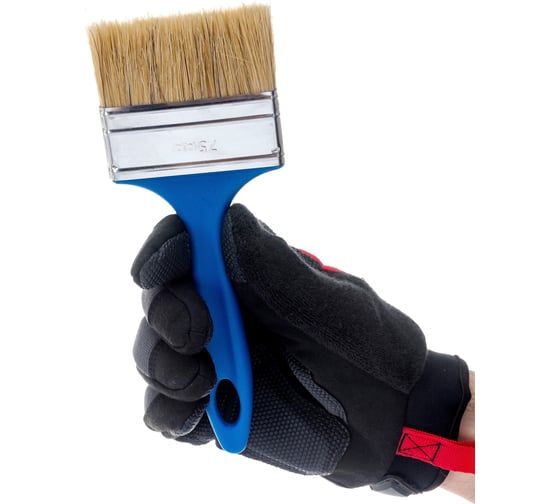 Плоская универсальная кисть REXANT 75х8 мм 89-0364