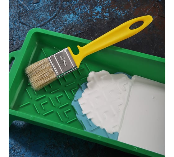 Плоская кисть REXANT эмаль 35х10 мм 89-0312
