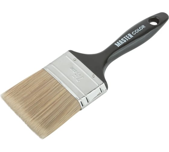 Флейцевая кисть MASTER COLOR Wood Master микс из 3-х видов щетины/филамента, 75x21x64 мм 30-0542