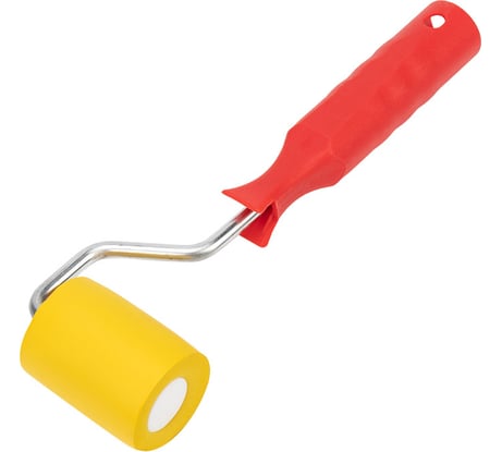 Резиновый валик REXANT для прикатки обоев, ширина ролика 50 мм, ручка 6 мм 89-0093