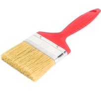 Плоская кисть Toolberg "Классик-стандарт" натуральная щетина, пластиковая рукоятка, 75 мм ЛА-00001934