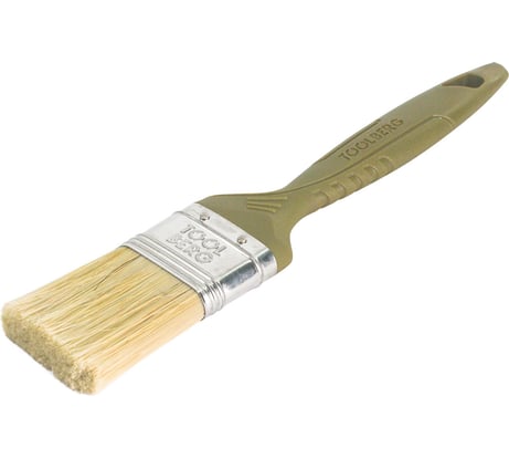 Плоская кисть Toolberg "Микс-стандарт" смешанная щетина, пластиковая рукоятка, 38 мм ЛА-00001943