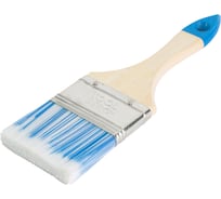 Плоская кисть Toolberg "Лазурит-стандарт" искусственная щетина, деревянная рукоятка, 63 мм ЛА-00001972