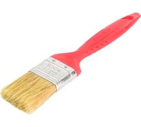 Плоская кисть Toolberg "Классик-стандарт" натуральная щетина, пластиковая рукоятка, 38 мм ЛА-00001931