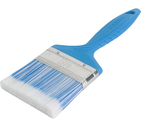 Плоская кисть Toolberg "Лазурит-стандарт" искусственная щетина, пластиковая рукоятка, 75 мм ЛА-00001980