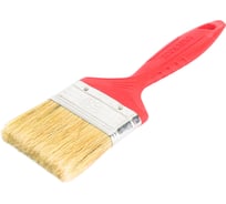 Плоская кисть Toolberg "Классик-стандарт" натуральная щетина, пластиковая рукоятка, 63 мм ЛА-00001933