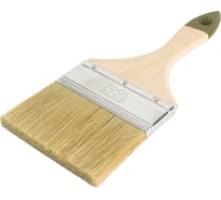 Плоская кисть Toolberg "Микс-стандарт" смешанная щетина, деревянная рукоятка, 100 мм ЛА-00001941