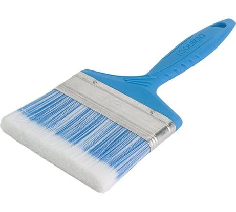 Плоская кисть Toolberg "Лазурит-стандарт" искусственная щетина, пластиковая рукоятка, 100 мм ЛА-00001981