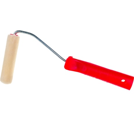 Мини-валик Зубр "ЭКСПЕРТ" "ВЕЛЮР", 100% шерсть, ворс 4мм, ручка 6мм, d=15/100мм 03536-10