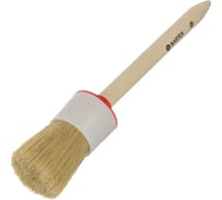 Круглая кисть BARTEX Евро d45 мм, №12, 51 мм, рукоятка дерево 134182