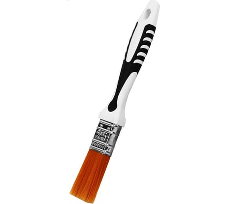 Кисть DECOR плоская black white декоративная 25x15 мм ультрамягкий синт. ворс 870-025 11613198