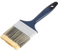 Плоская кисть ТУНДРА искусственная щетина, пластиковая ручка, 3", 75 мм 1818252