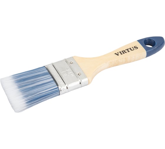 Малярная плоская кисть VIRTUS Standard искусственная щетина, 38 мм 001006038 1