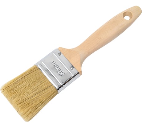 Кисть плоская GROSSMEISTER PRO натуральня щетина, 50 мм 001201050