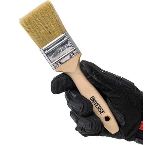 Кисть плоская GROSSMEISTER PRO натуральня щетина, 50 мм 001201050