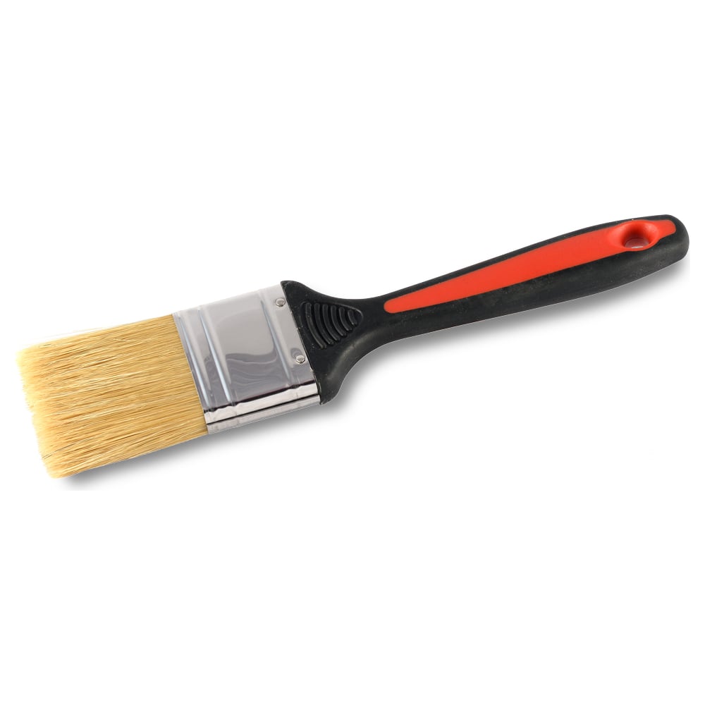 Кисть плоская GROSSMEISTER pro, натуральная щетина, двухкомпонентная ...