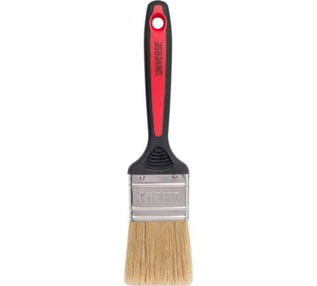 Кисть плоская GROSSMEISTER pro, натуральная щетина, двухкомпонентная рукоятка, 50 мм 001206050