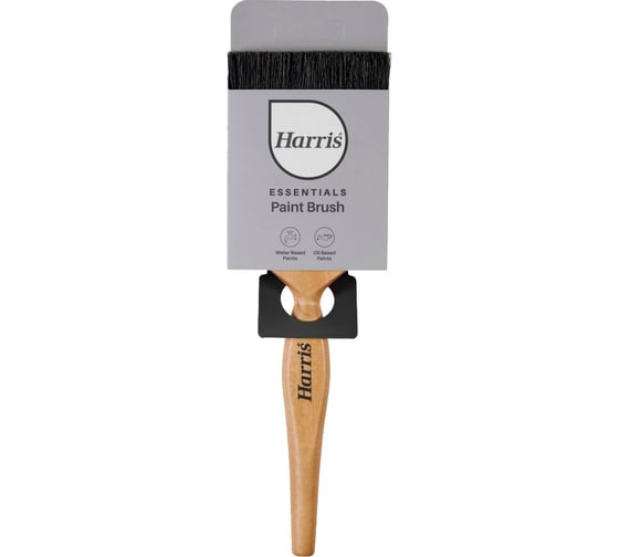 Кисть HARRIS ESSENTIALS плоская с черной синтетической щетиной 75 мм 27030