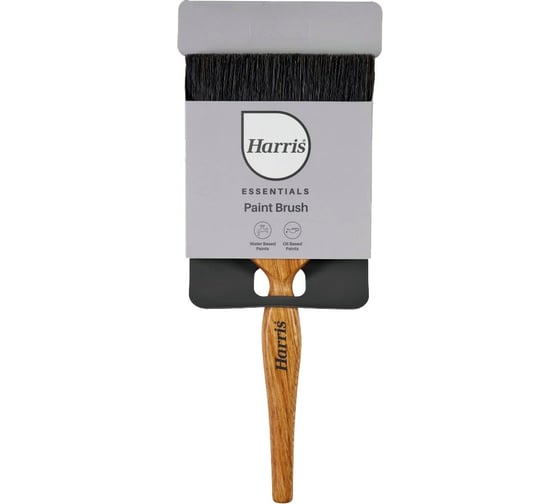 Кисть HARRIS ESSENTIALS плоская с черной синтетической щетиной 100 мм 27040