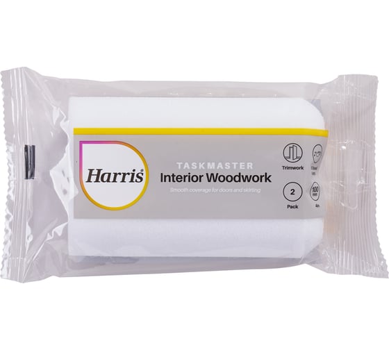 Валик HARRIS TASKMASTER поролоновый 10 см 2 шт. в упаковке 4146