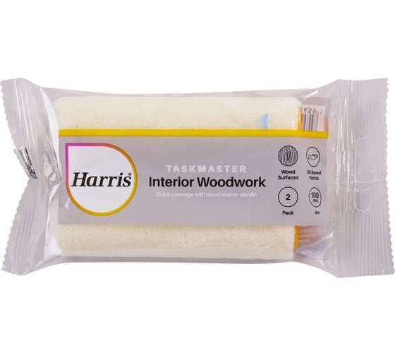 Валик HARRIS TASKMASTER велюровый 10 см 2 шт. в упаковке 4145